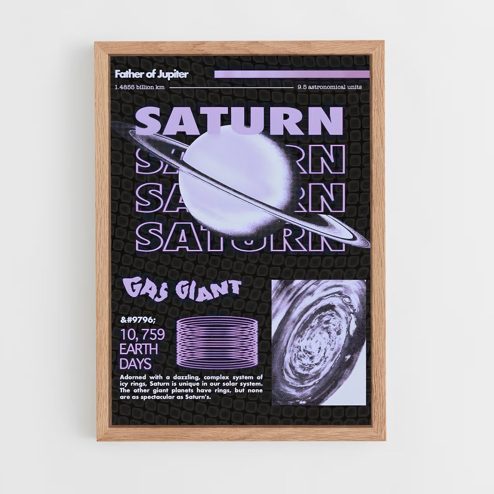 Poster Énigme de Saturne (vue 4)