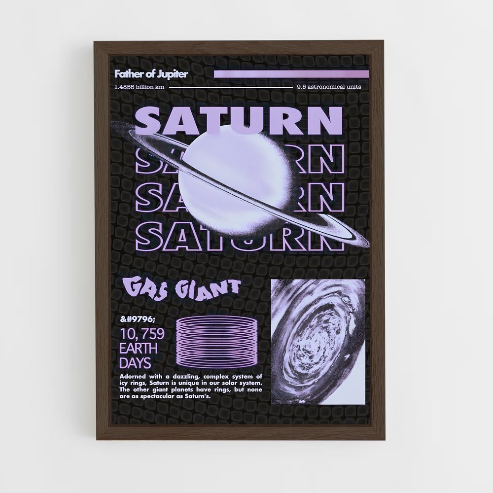 Poster Énigme de Saturne (vue 5)