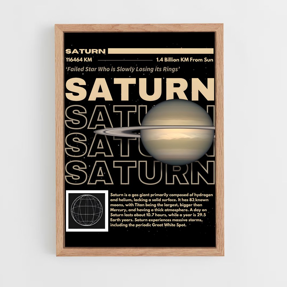 Poster Saturne Star (vue 4)