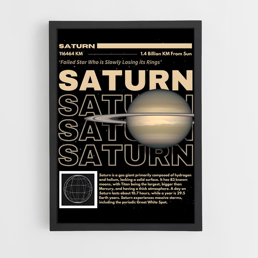 Poster Saturne Star (vue 2)