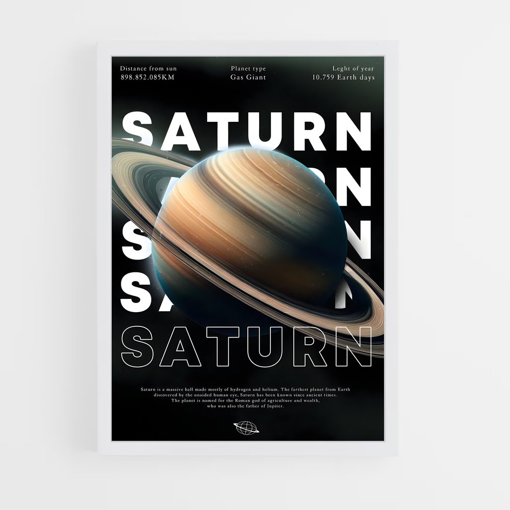 Poster Saturne Éloquence (vue 3)