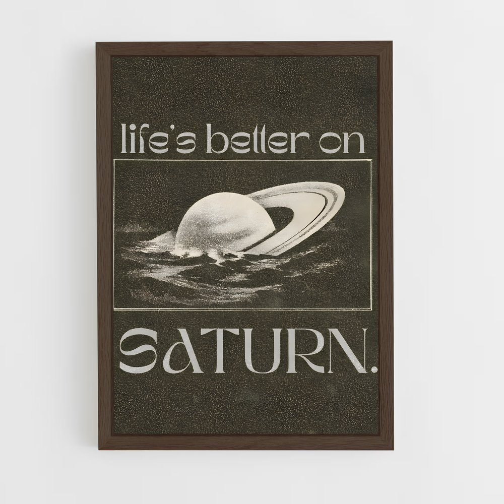 Poster Saturne Mystique – affiche Système solaire (vue 5)