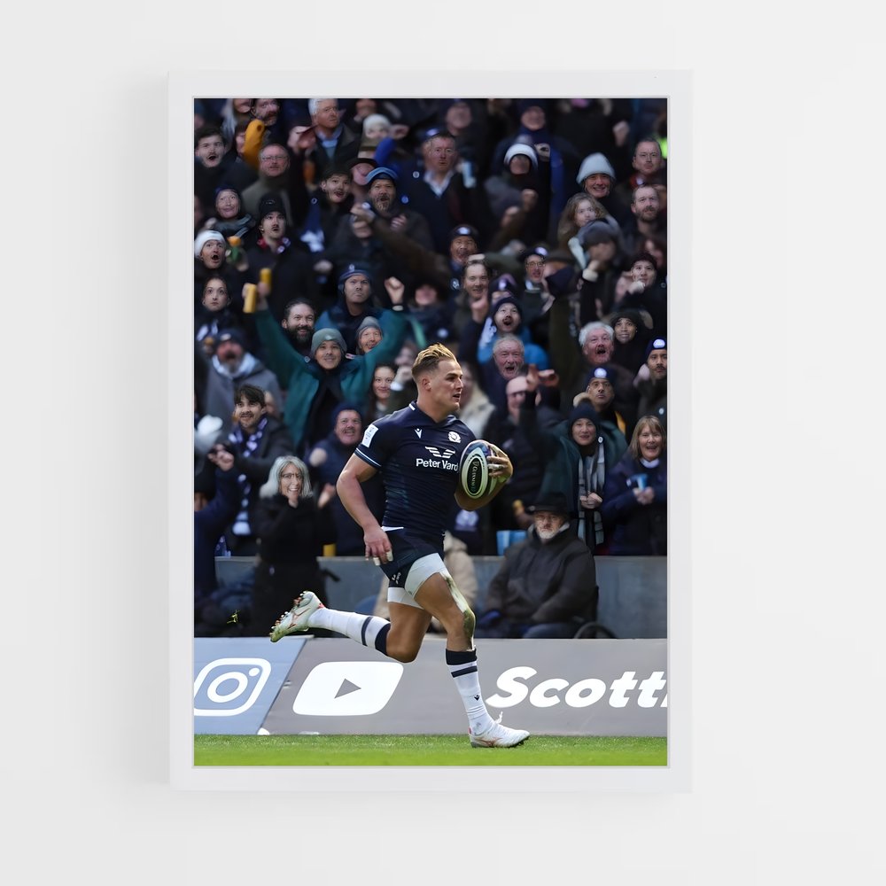 Poster Élan Écossais – affiche Rugby (vue 3)