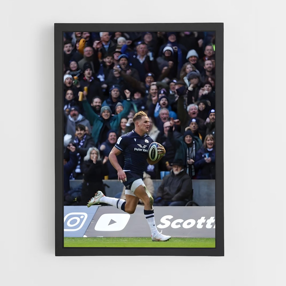 Poster Élan Écossais – affiche Rugby (vue 2)
