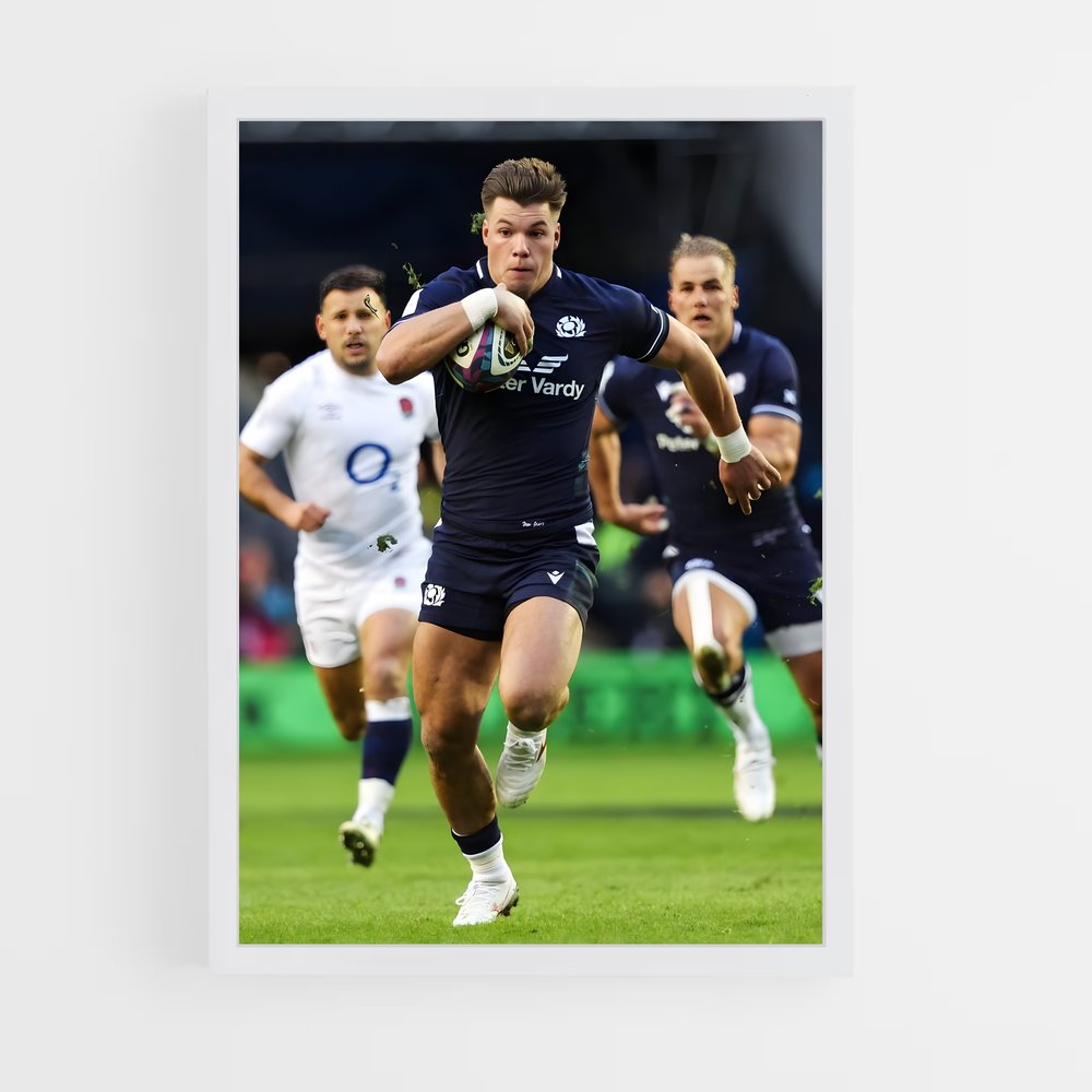 Poster Rugby Écossais en Action (vue 3)