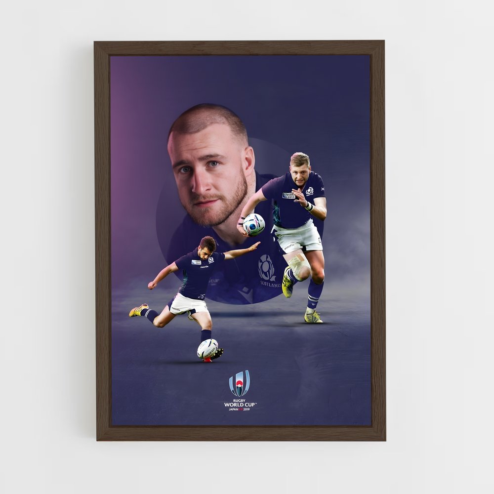 Poster Rugby Écosse Dynamique (vue 5)