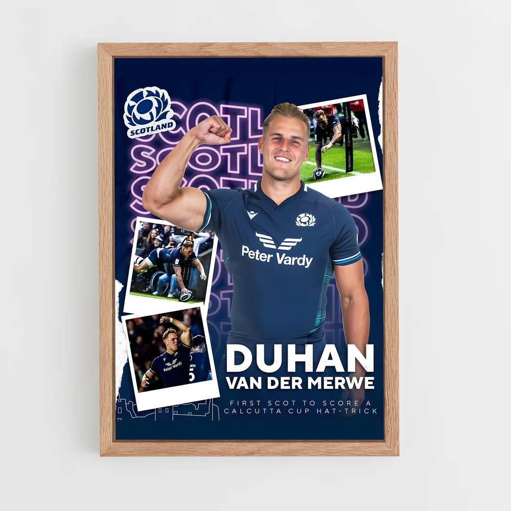 Poster Rugby Écossais Duhan (vue 4)
