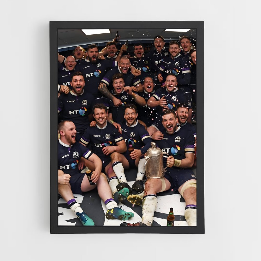 Poster Victoire Rugby Écossais (vue 2)