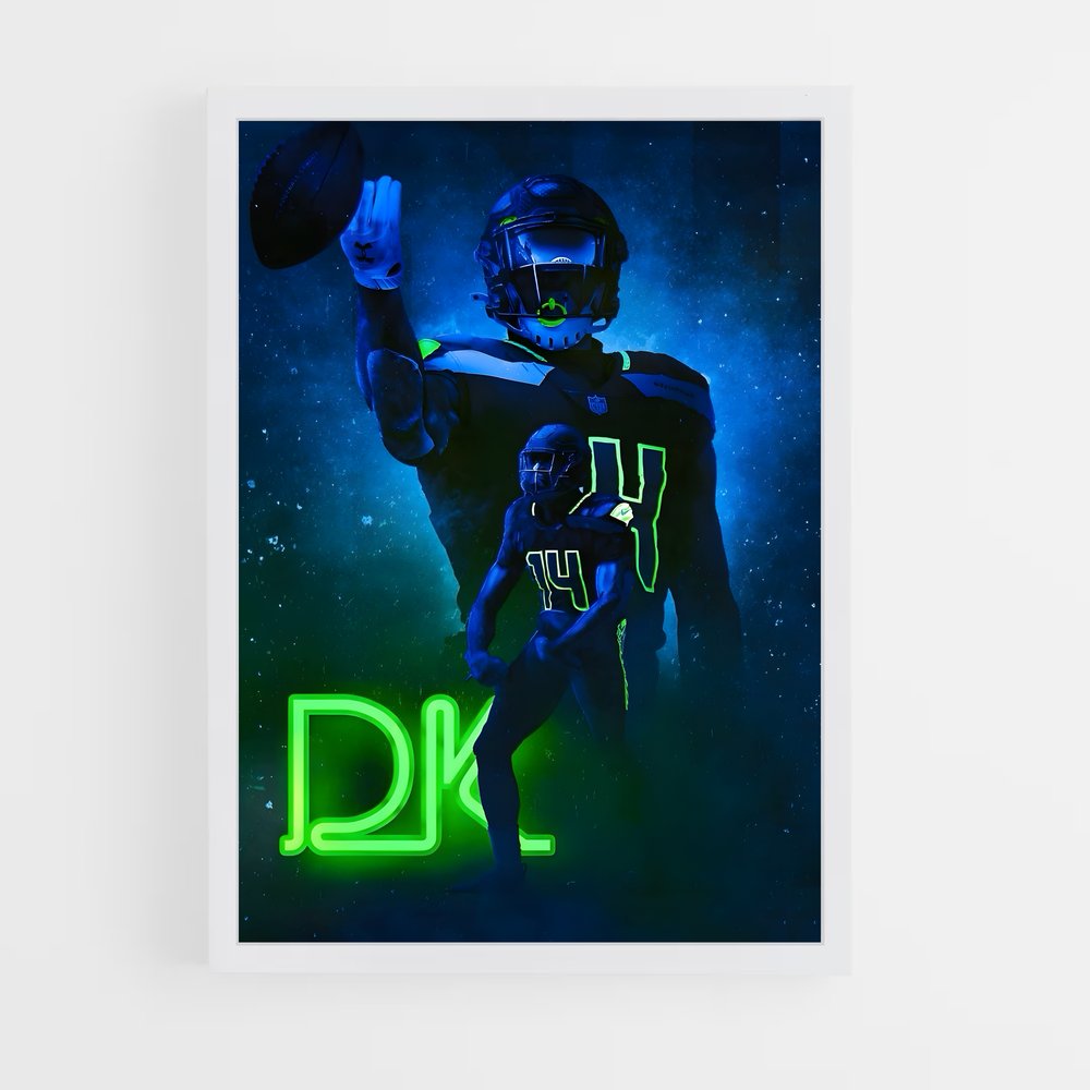 Poster Étoile Seahawks – affiche Football US (vue 3)