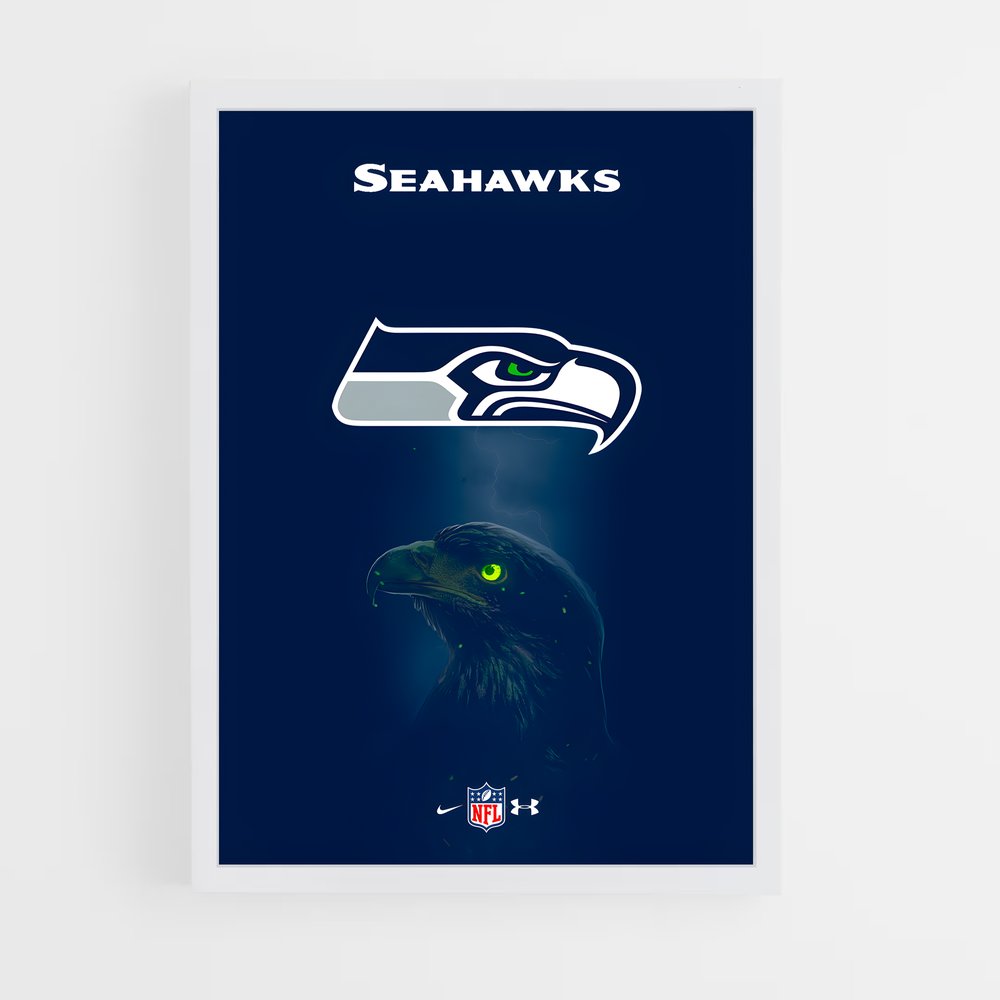 Poster Seahawk Majesty – affiche Football US (vue 3)