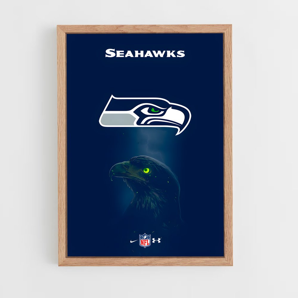 Poster Seahawk Majesty – affiche Football US (vue 4)