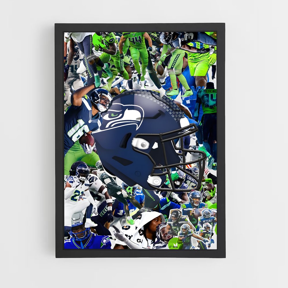 Poster Fierté des Seahawks – affiche Football US (vue 2)
