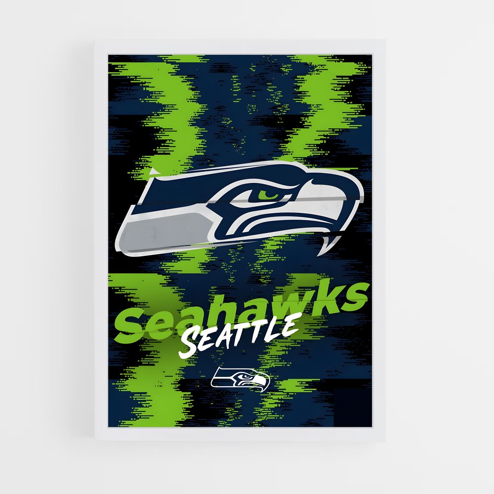 Poster Fierté Seattle – affiche Football US (vue 3)