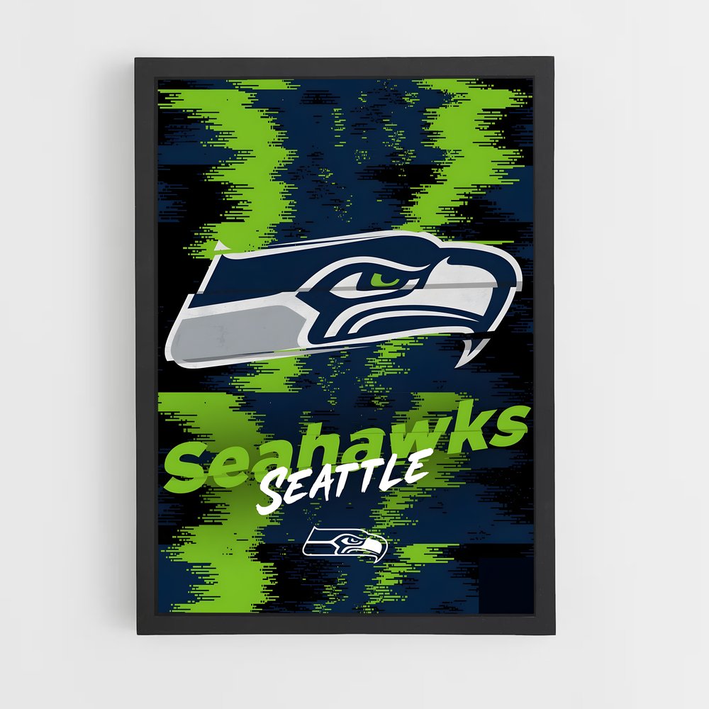 Poster Fierté Seattle – affiche Football US (vue 2)