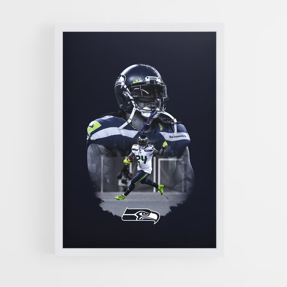 Poster Seahawk Spirit – affiche Football US (vue 3)