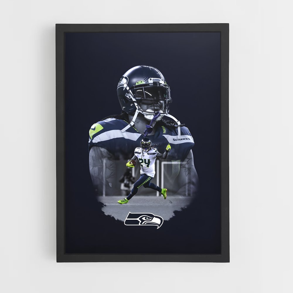 Poster Seahawk Spirit – affiche Football US (vue 2)