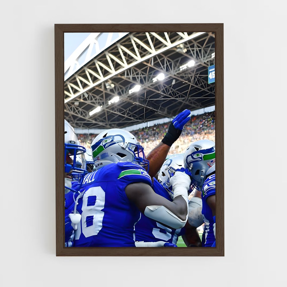 Poster Football Équipe Dynamique – affiche Football US (vue 5)