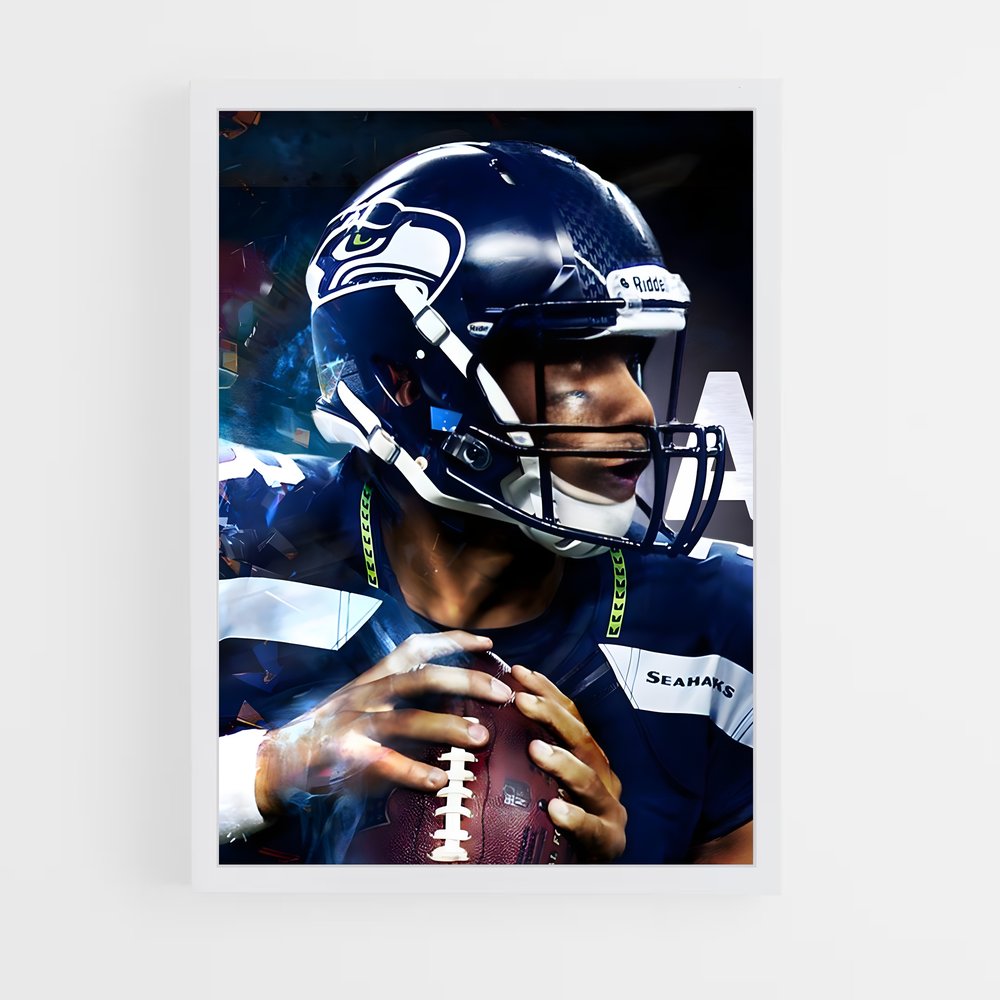 Poster Quarterback Dynamique – affiche Football US (vue 3)