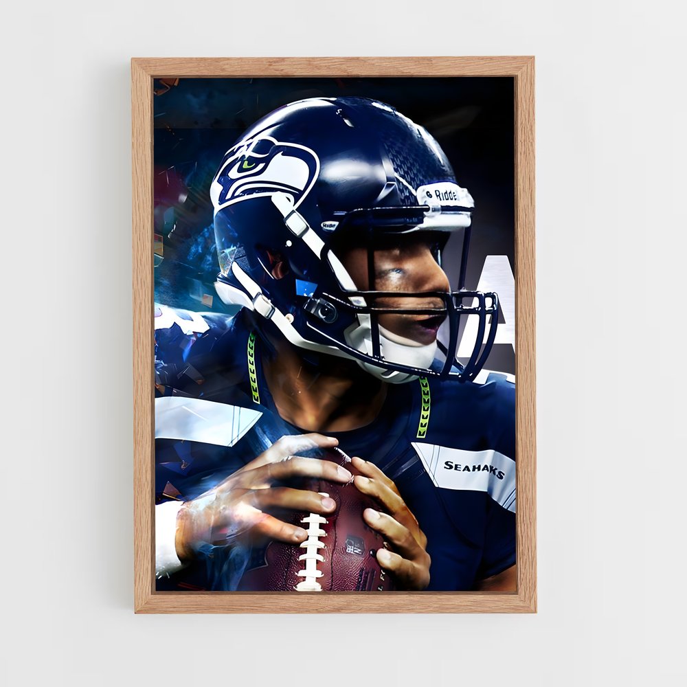 Poster Quarterback Dynamique – affiche Football US (vue 4)