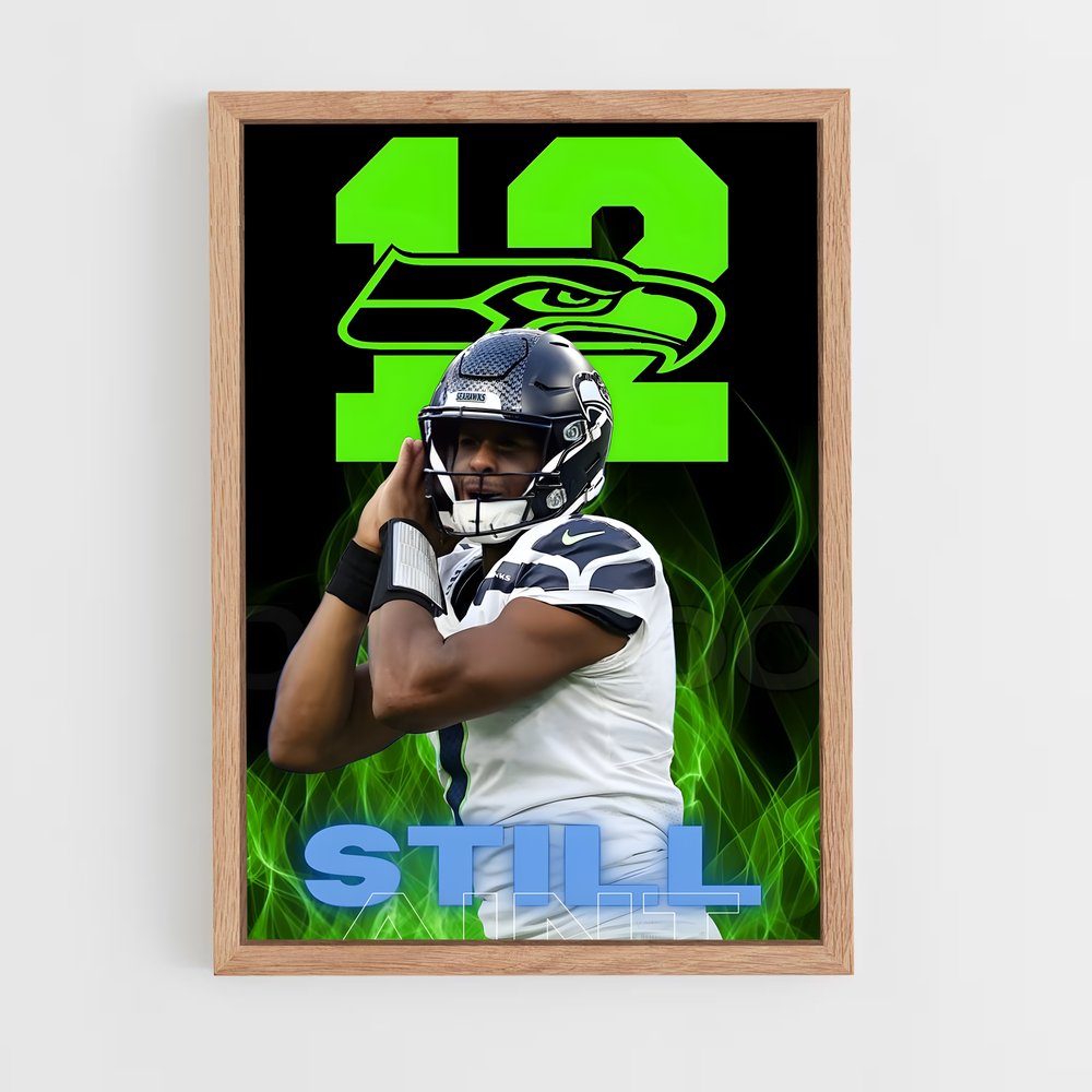 Poster Fan des Hawks – affiche Football US (vue 4)