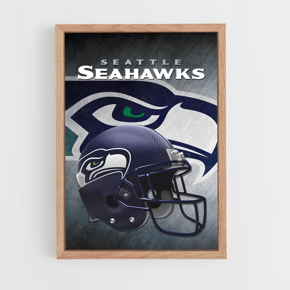 Poster Seahawks Power – affiche Football US (vue 4)
