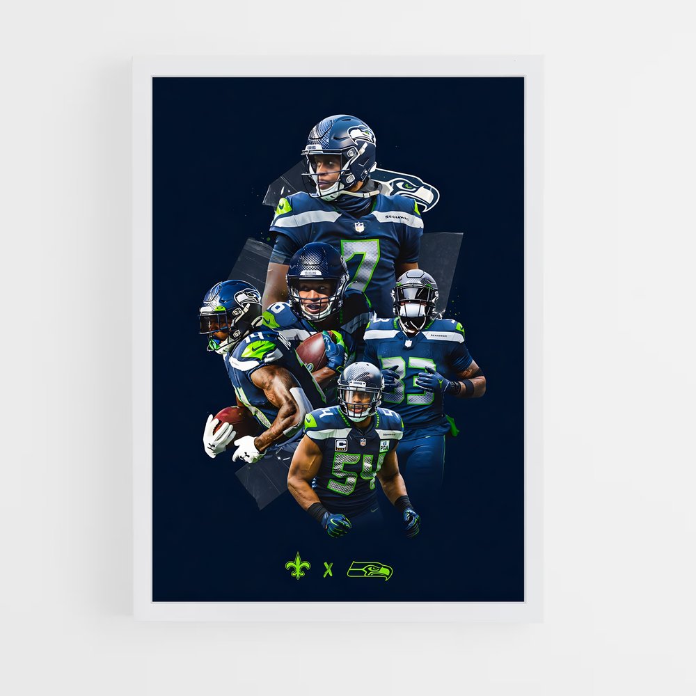 Poster L'Esprit des Seahawks – affiche Football US (vue 3)