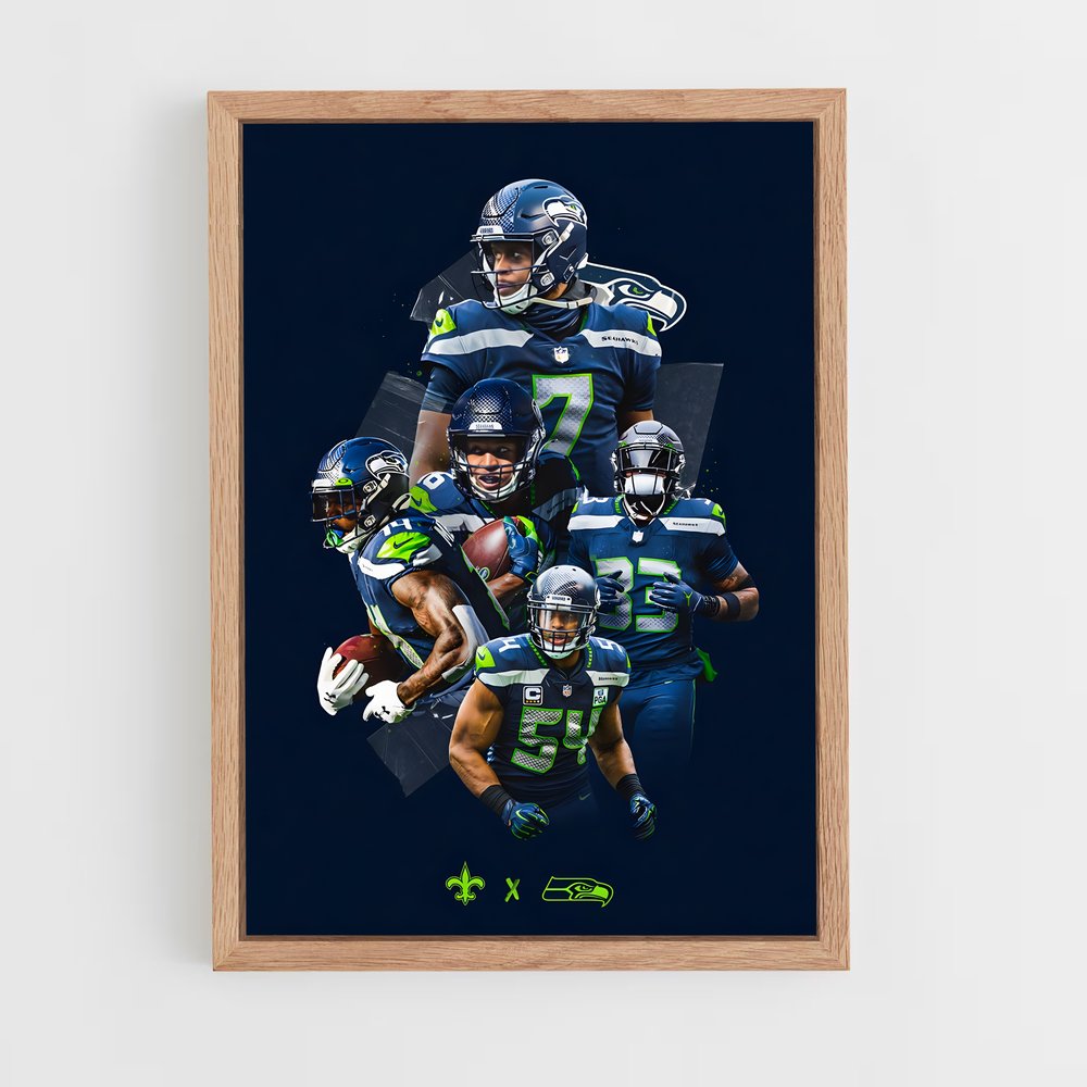 Poster L'Esprit des Seahawks – affiche Football US (vue 4)