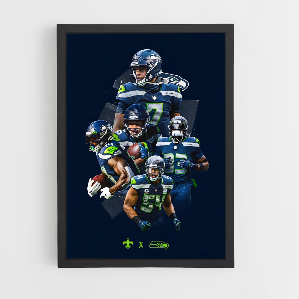 Poster L'Esprit des Seahawks – affiche Football US (vue 2)