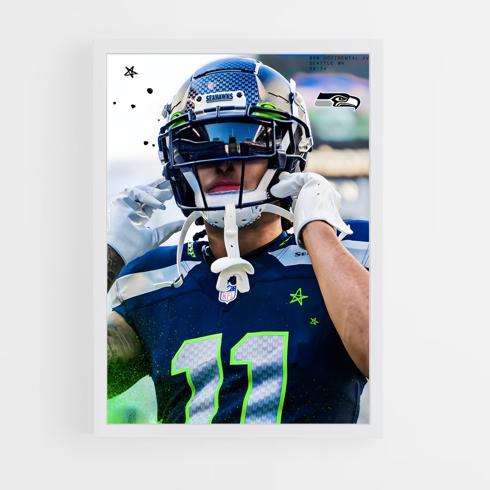 Poster Fierté Seahawk – affiche Football US (vue 3)