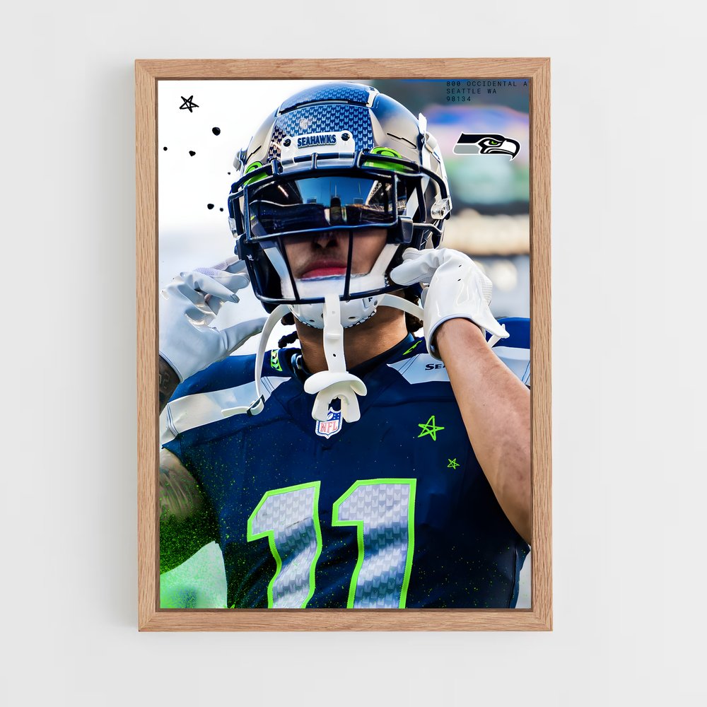 Poster Fierté Seahawk – affiche Football US (vue 4)