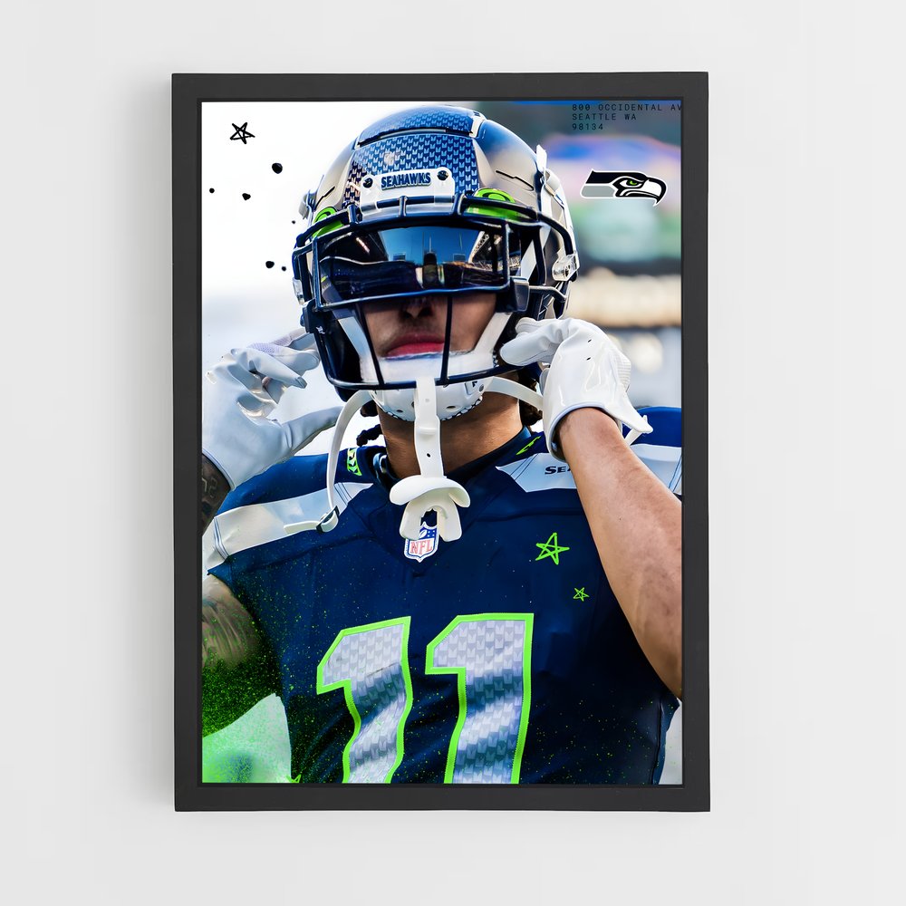 Poster Fierté Seahawk – affiche Football US (vue 2)