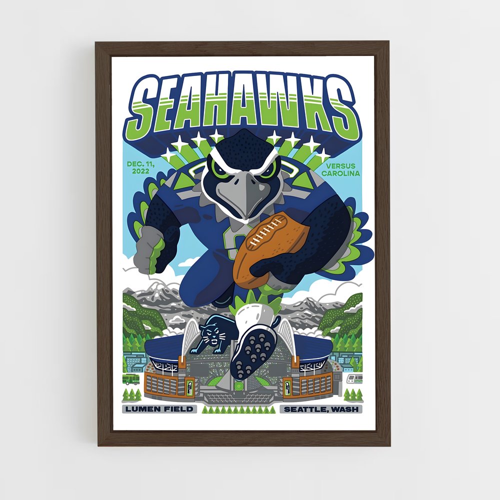 Poster Seahawks Intensity – affiche Football US (vue 5)