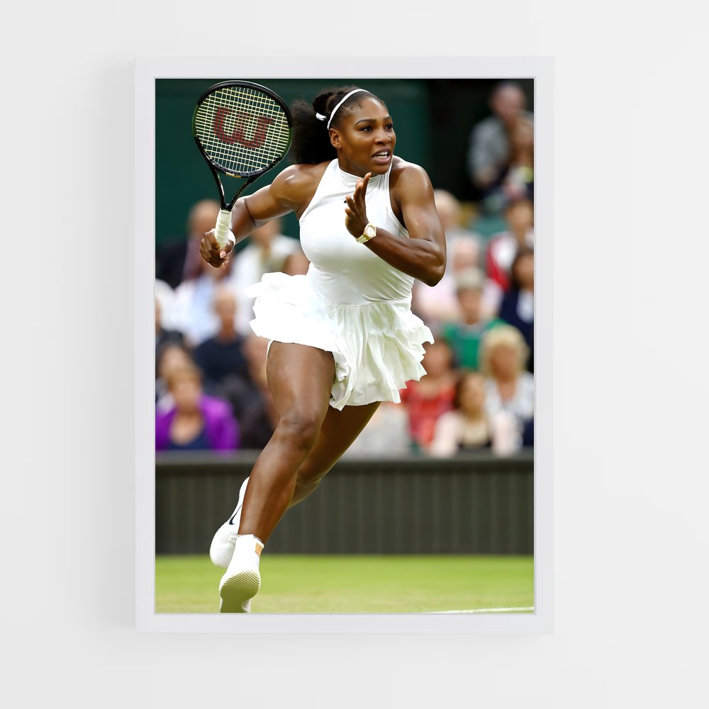 Poster Serena Williams Course – affiche Tennis (vue 3)