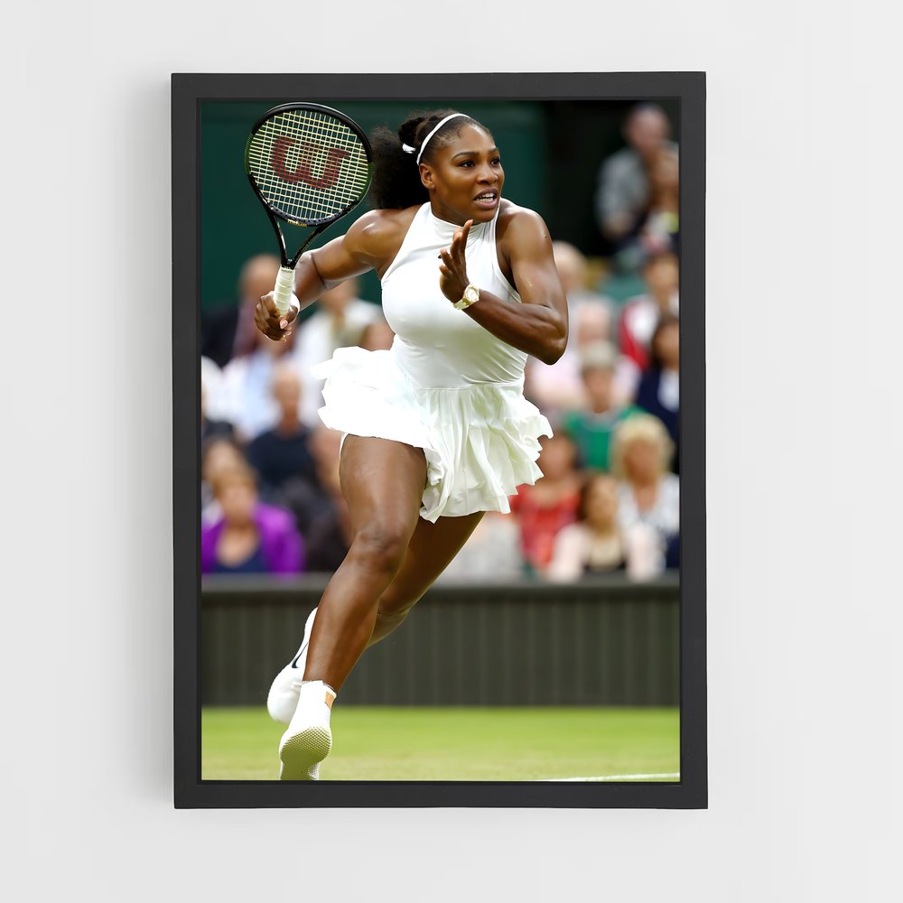 Poster Serena Williams Course – affiche Tennis (vue 2)
