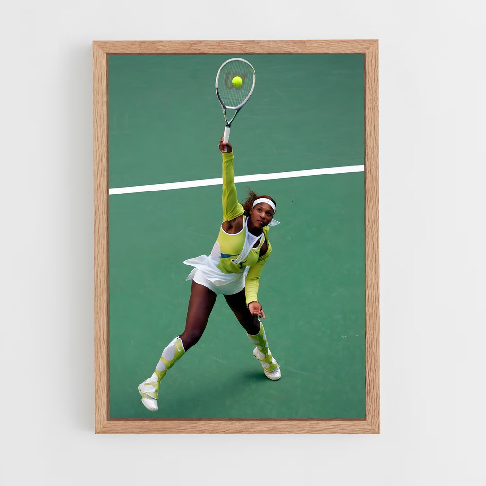 Poster Serena Williams Vert – affiche Tennis (vue 4)