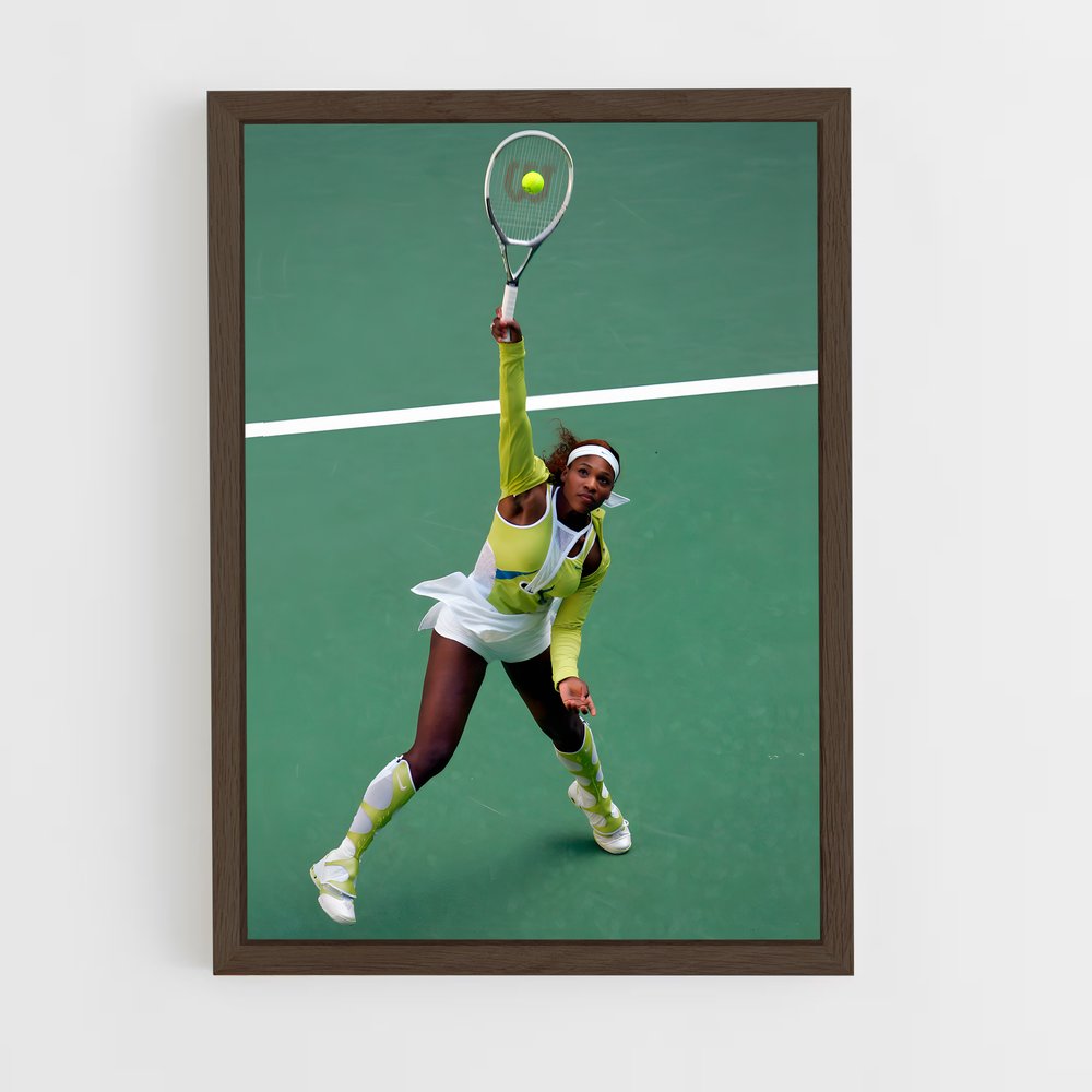 Poster Serena Williams Vert – affiche Tennis (vue 5)