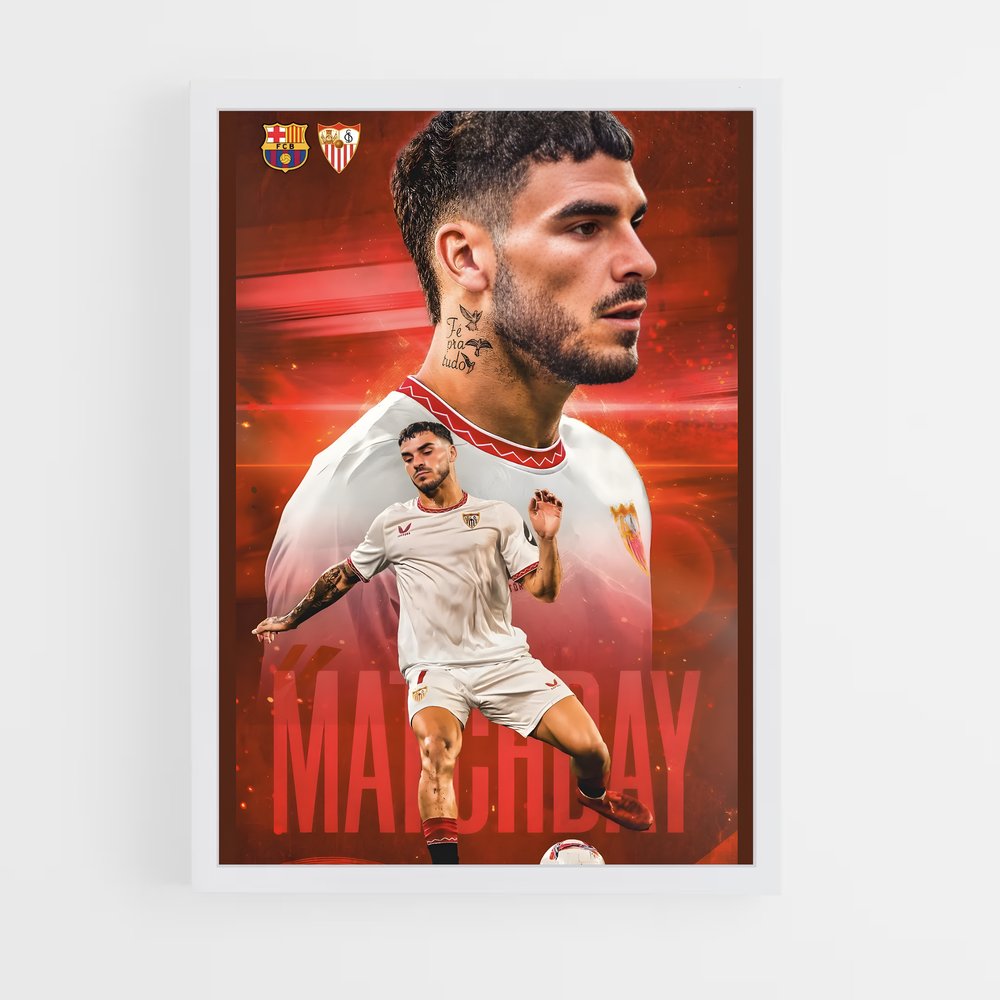Poster Matchday Séville – affiche Football (vue 3)