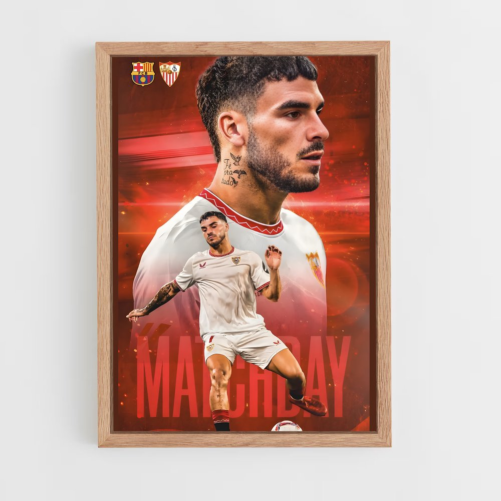 Poster Matchday Séville – affiche Football (vue 4)