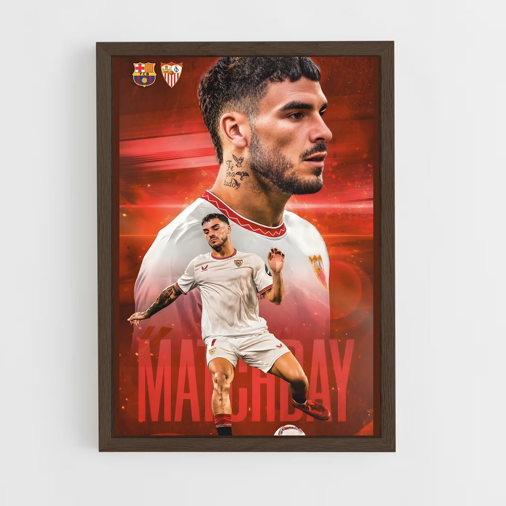 Poster Matchday Séville – affiche Football (vue 5)