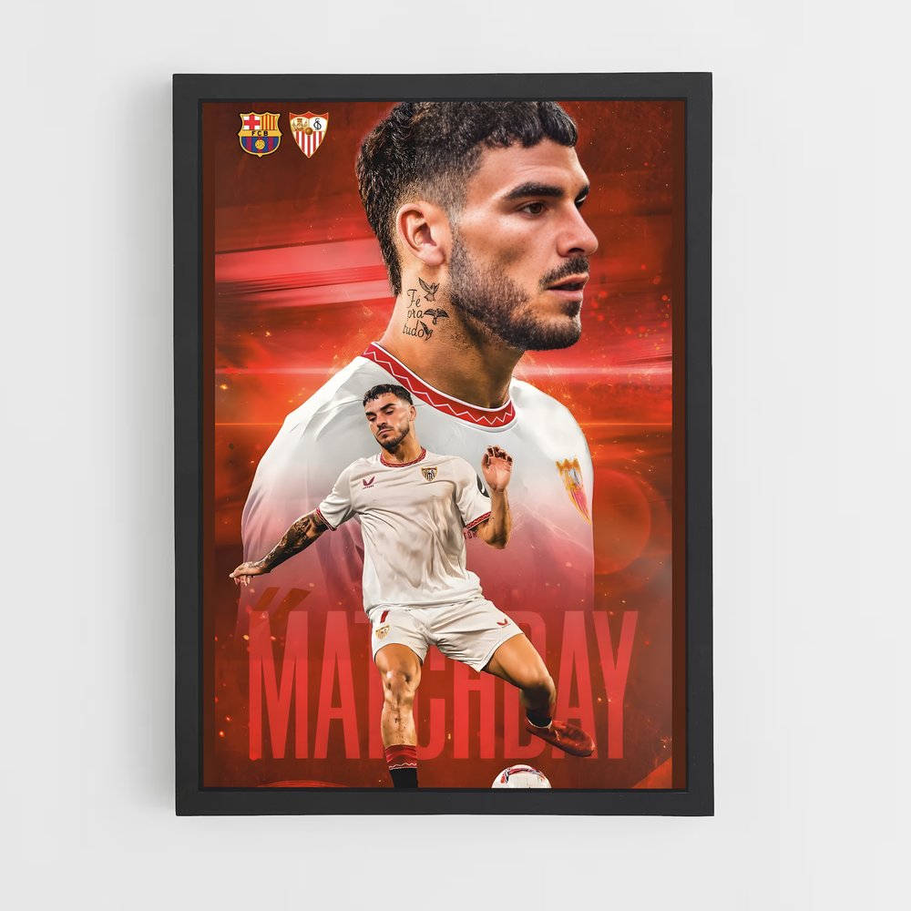 Poster Matchday Séville – affiche Football (vue 2)