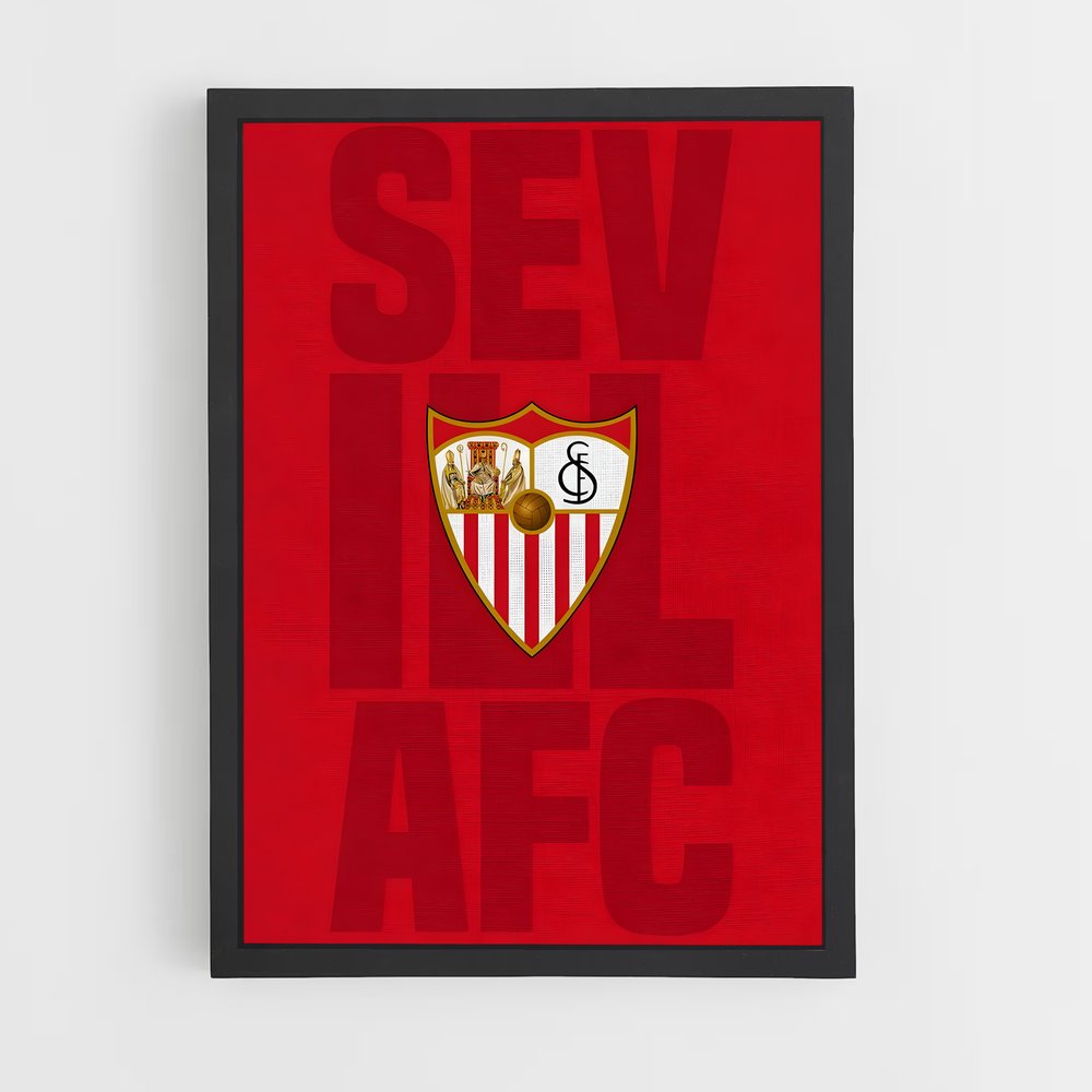 Poster Sevilla FC Passion – affiche Football (vue 2)