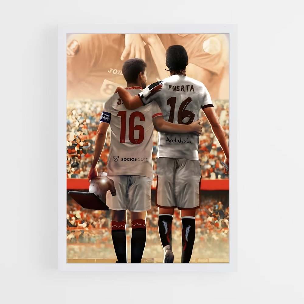 Poster Fraternité Sevilla – affiche Football (vue 3)