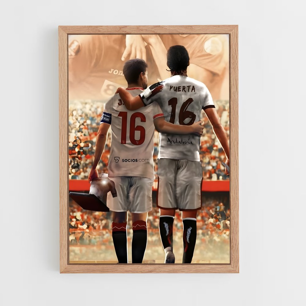 Poster Fraternité Sevilla – affiche Football (vue 4)