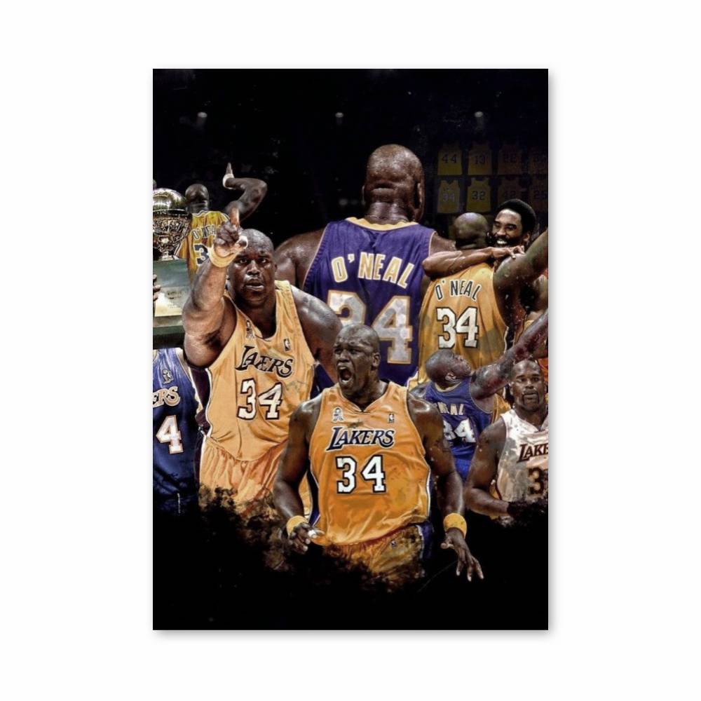 Poster Dominance & Victory – affiche Basketball