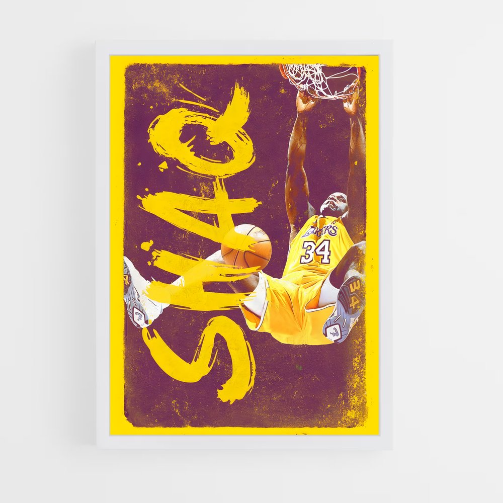 Poster Slam Dunk Shaq – affiche Basketball (vue 3)
