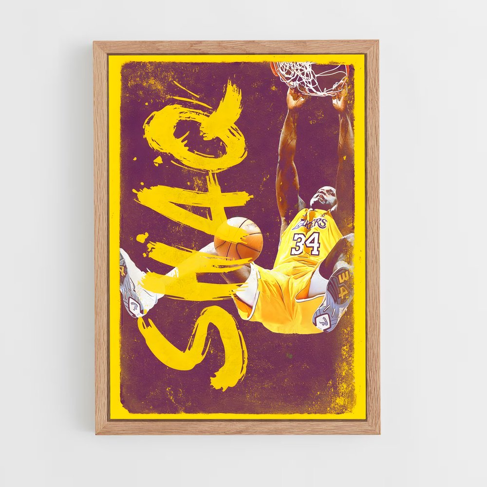 Poster Slam Dunk Shaq – affiche Basketball (vue 4)