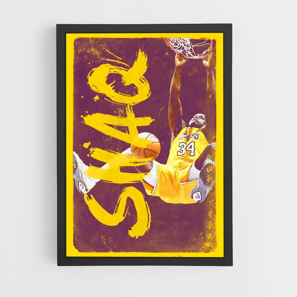 Poster Slam Dunk Shaq – affiche Basketball (vue 2)