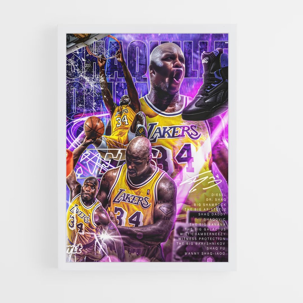 Poster Basketball Lakers Légende (vue 3)