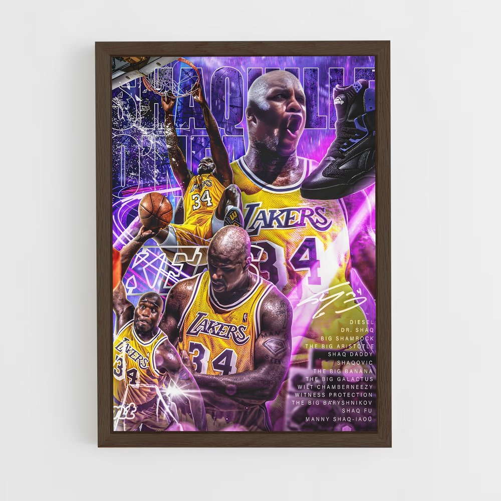 Poster Basketball Lakers Légende (vue 5)