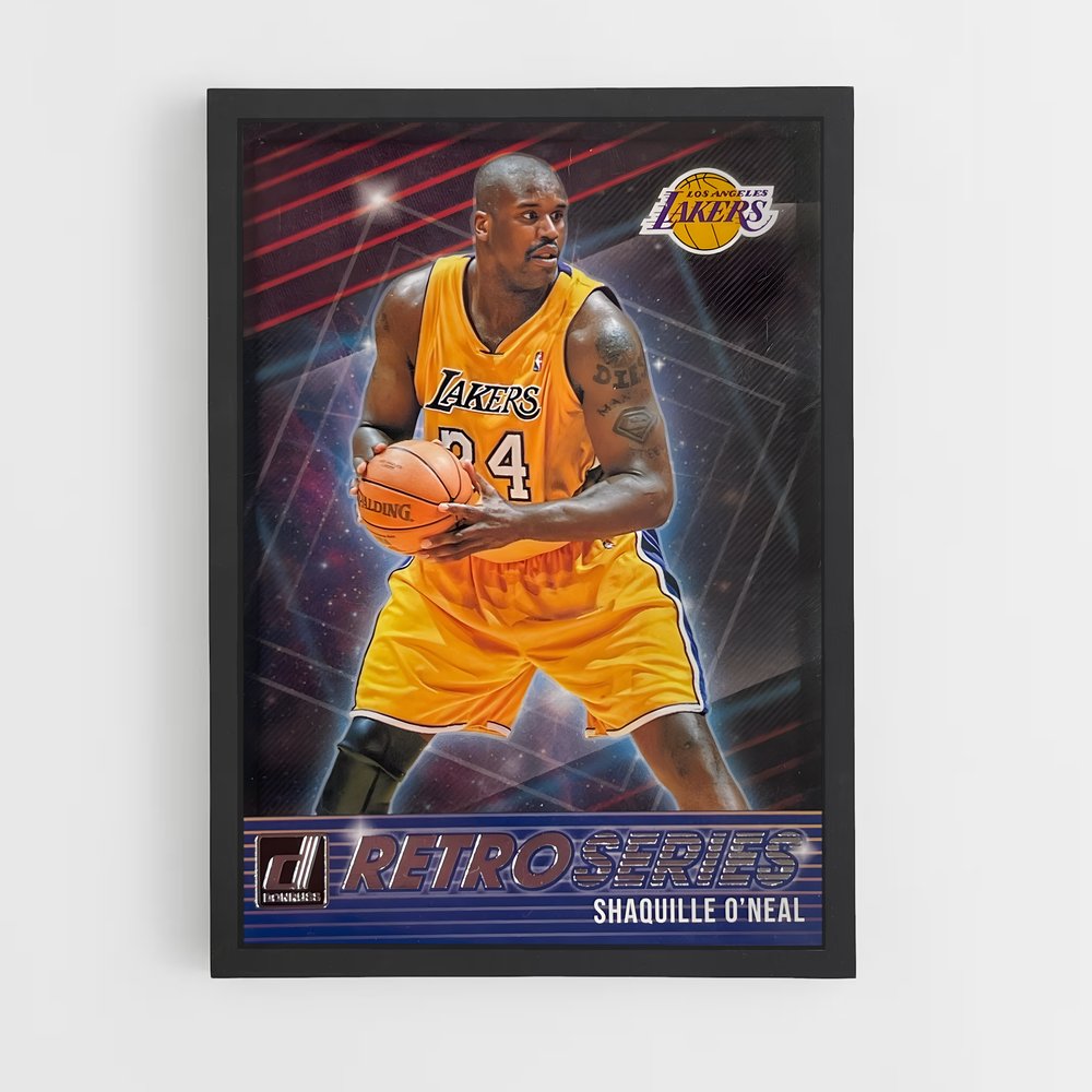 Poster RetroSeries Lakers – affiche Basketball (vue 2)